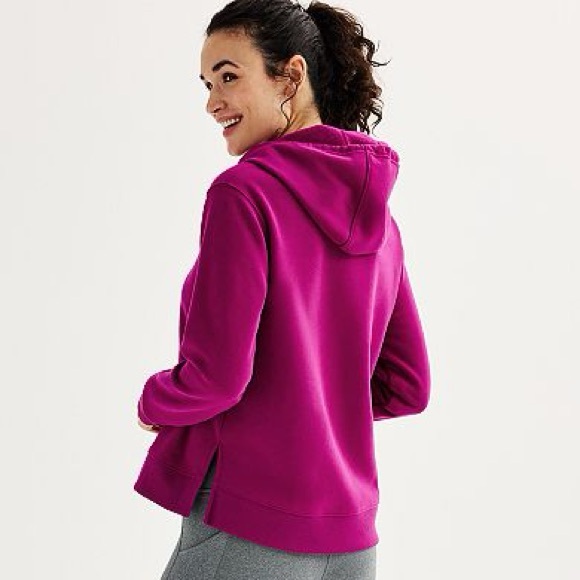 Tek Gear XXL Berry Ultrasoft Fleece Hoodie NWT - Picture 2 of 6
